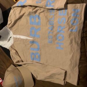 Boys Burberry shirt and hat